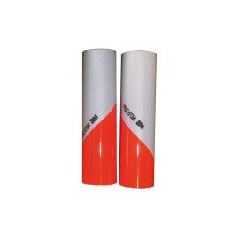 KIT 2 ROLLS OF ADHESIVE ALTERNATE TAPE RED FLUOR (D+G) CLASS A SACHET 2x0.14m